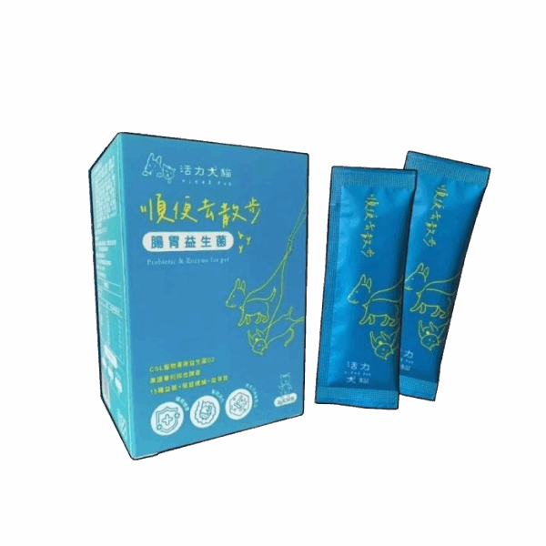 【活力犬貓】順便去散步｜一盒30條組｜犬貓適用｜歐盟認證益菌D22