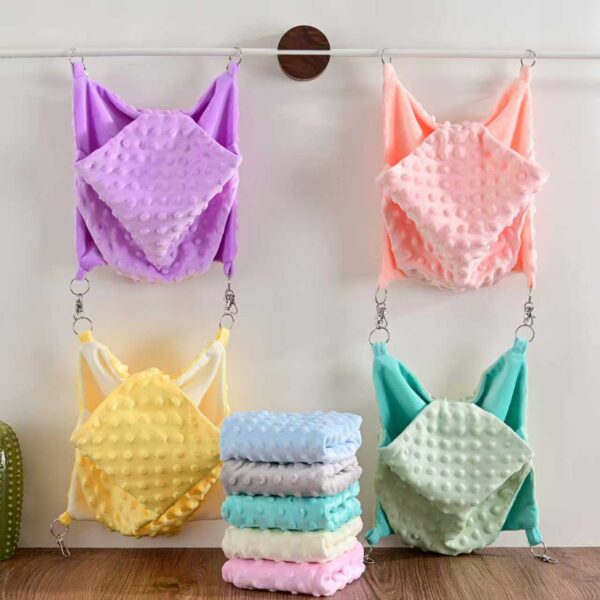 豆豆絨 配水晶絨吊床 25x25cm